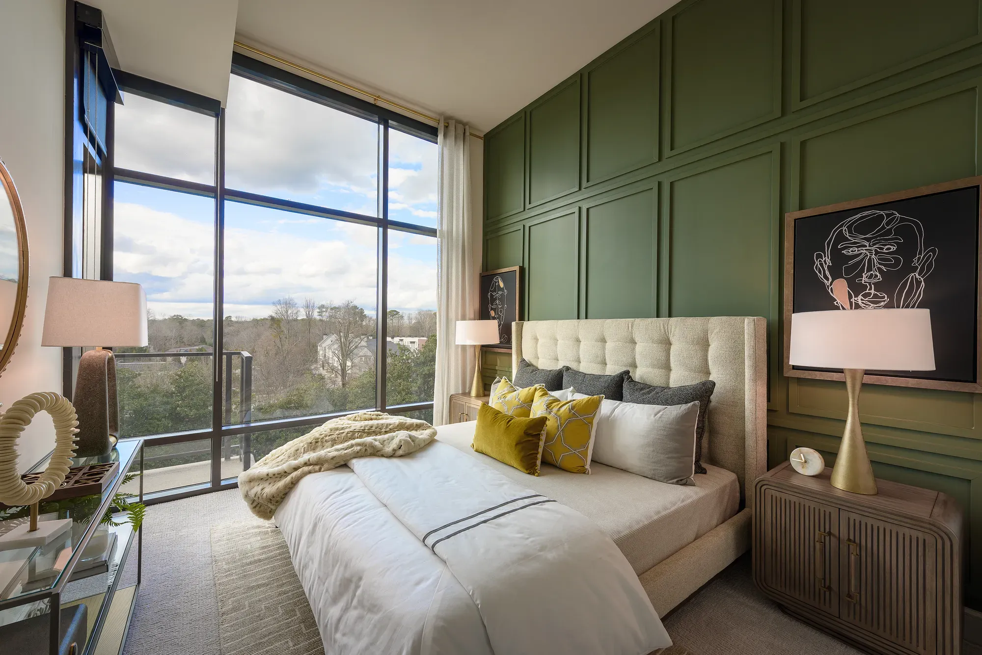 One Bed model - bedroom