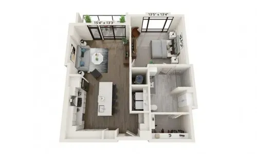 Anchor ANSI One-Bedroom at 99 West Paces