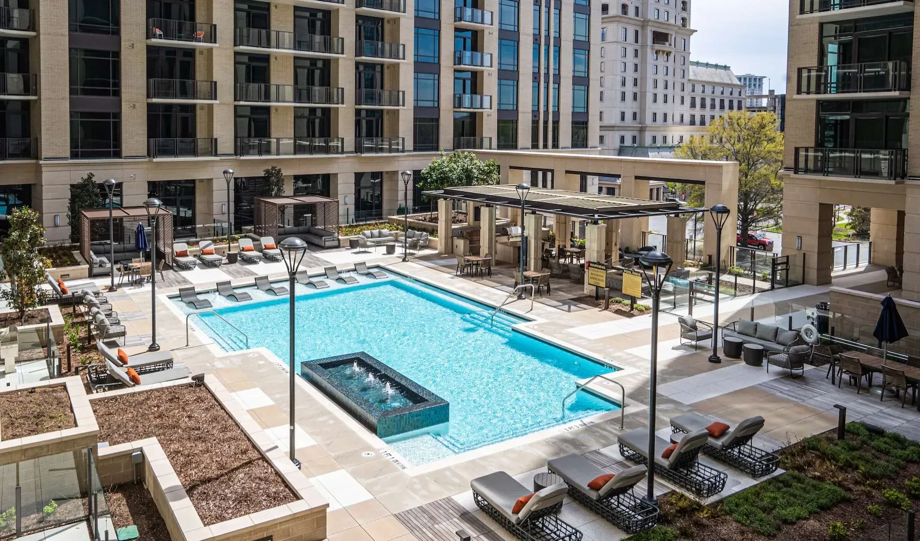 Pool: Resort style pool with tanning deck